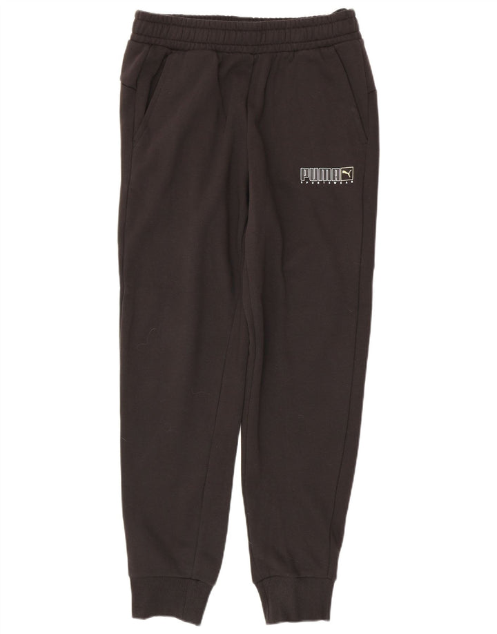 Puma Mens Graphic Tracksuit Trousers Joggers Medium Black Cotton