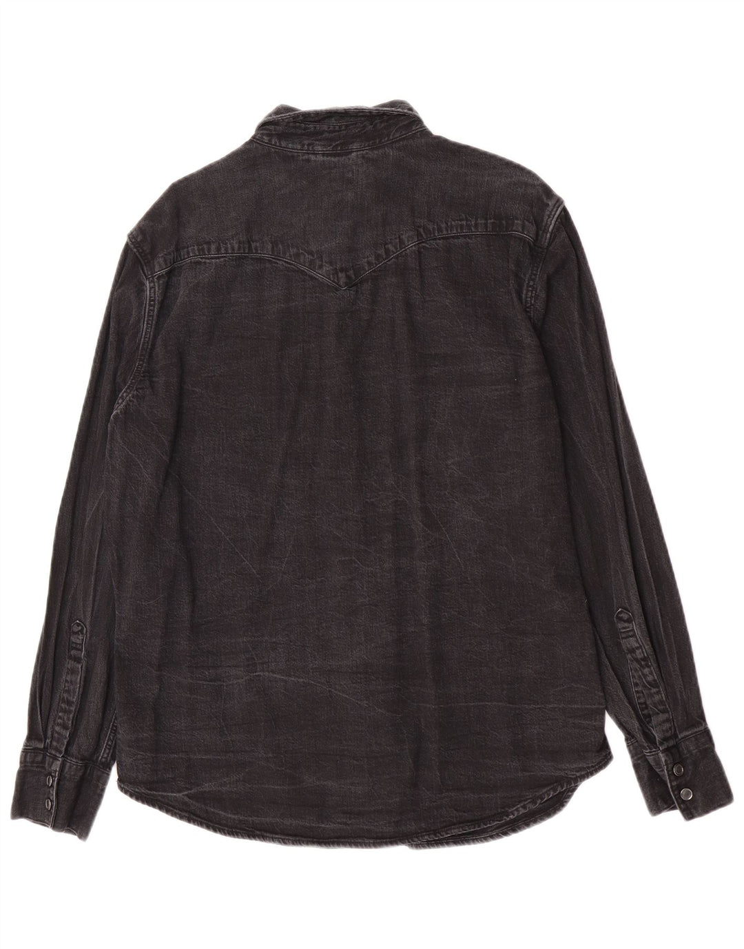 Levi's Mens Standard Denim Shirt Large Grey Cotton