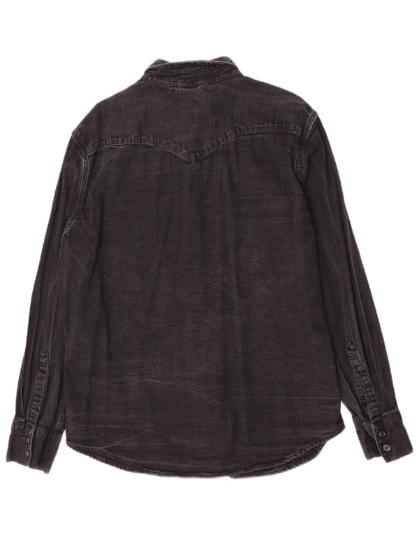 Levi's Mens Standard Denim Shirt Large Grey Cotton
