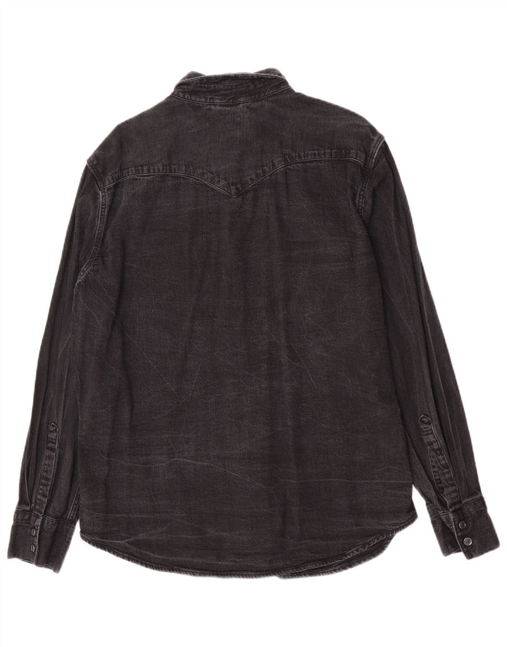 Levi's Mens Standard Denim Shirt Large Grey Cotton