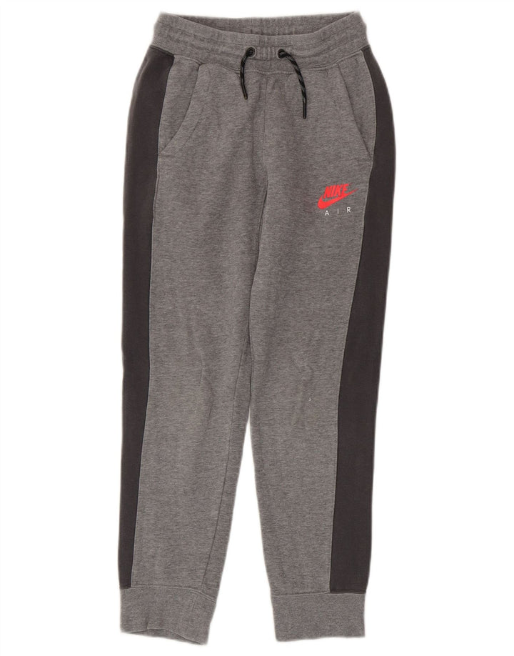 Nike Boys Tracksuit Trousers Joggers 10-11 Years Medium Grey Cotton