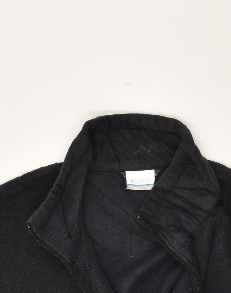 COLUMBIA Mens Fleece Jacket UK 44 2XL Black Polyester | Vintage Columbia | Thrift | Second-Hand Columbia | Used Clothing | Messina Hembry 