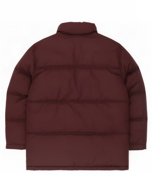 Fila Mens Loose Fit Padded Jacket IT 44 XS Burgundy Polyamide