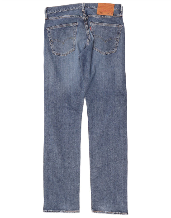 Levi's Mens 501 Straight Jeans W29 L32 Blue Cotton