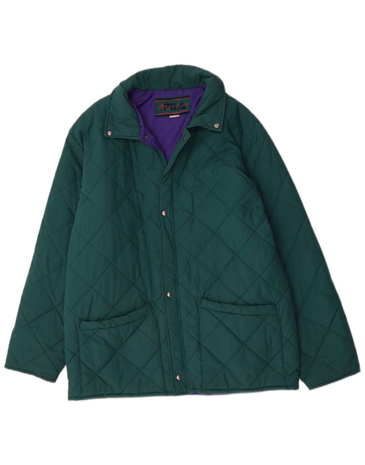 Fila Mens Quilted Jacket UK 42 XL Green