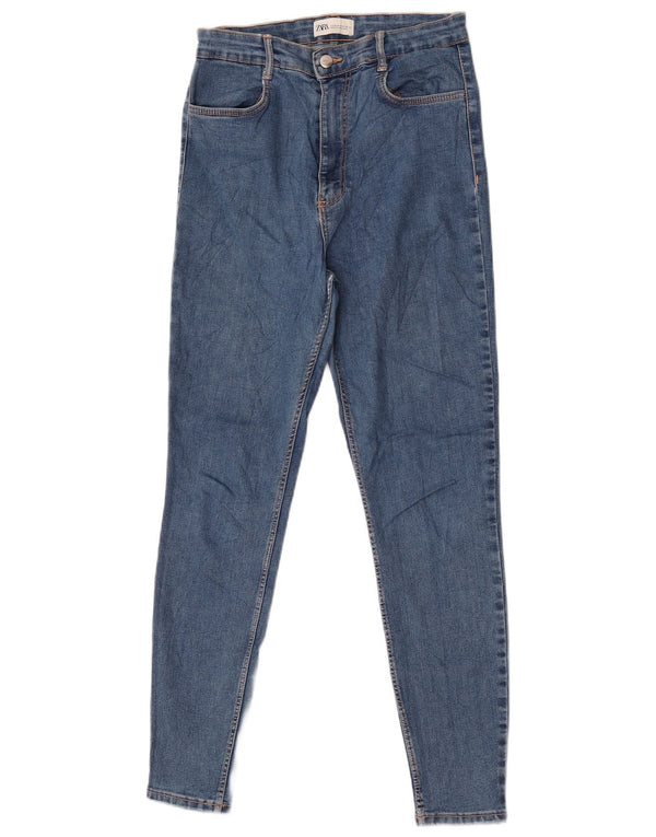 Zara Womens High Rise Skinny Jeans EU 40 Medium W30 L29 Blue