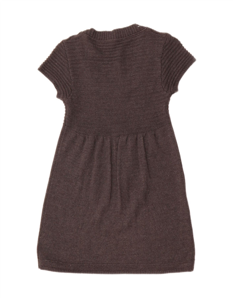 ZARA Womens Short Sleeves Jumper Dress UK 10 Small Grey Wool Vintage Zara and Second-Hand Zara from Messina Hembry 