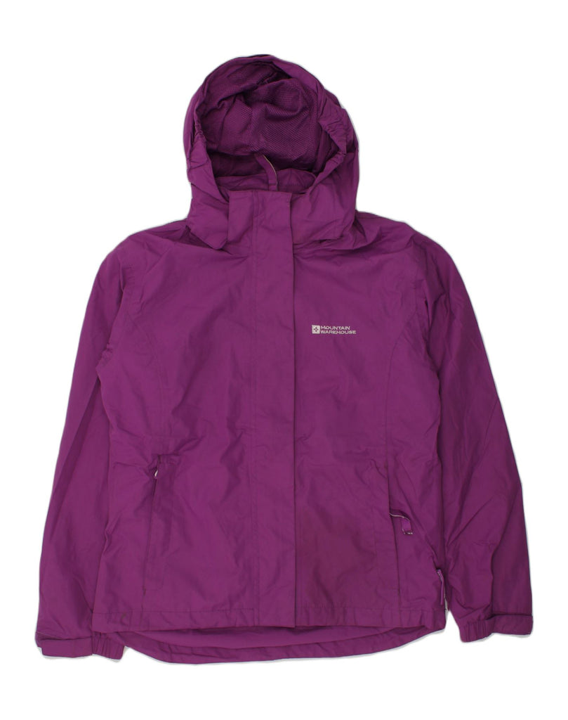 MOUNTAIN WAREHOUSE Girls Hooded Windbreaker Jacket 9-10 Years Purple | Vintage Mountain Warehouse | Thrift | Second-Hand Mountain Warehouse | Used Clothing | Messina Hembry 