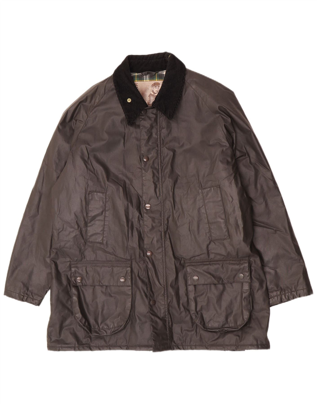 Conbipel Mens Natural Wear Waxed Cotton Jacket UK 42 XL Grey Polyester