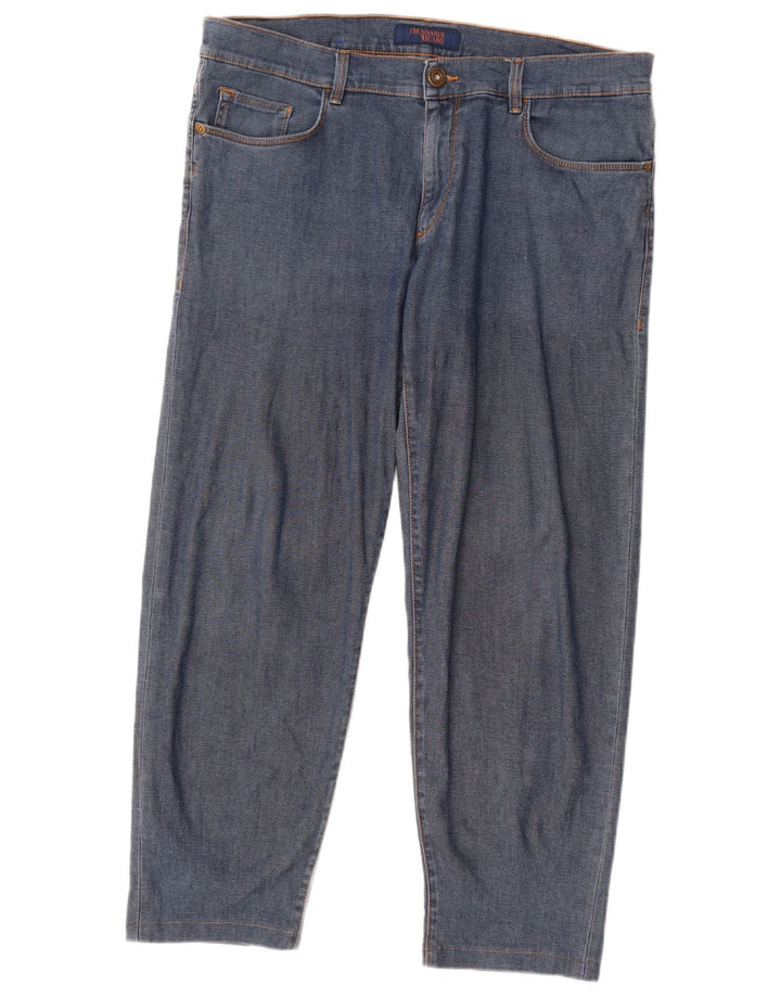 Trussardi Mens Straight Jeans IT 52 XL W38 L28 Blue
