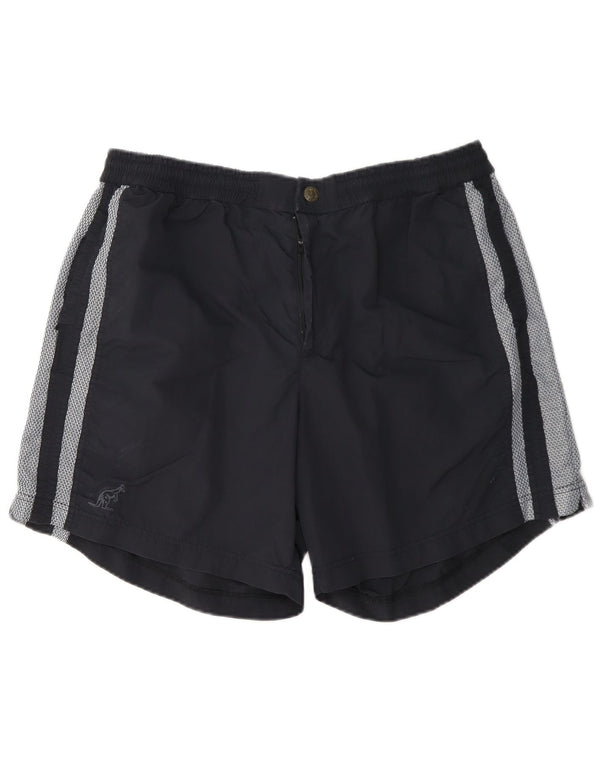 AUSTRALIAN L'ALPINA Mens Sport Shorts IT 58 XL Navy Blue Colourblock