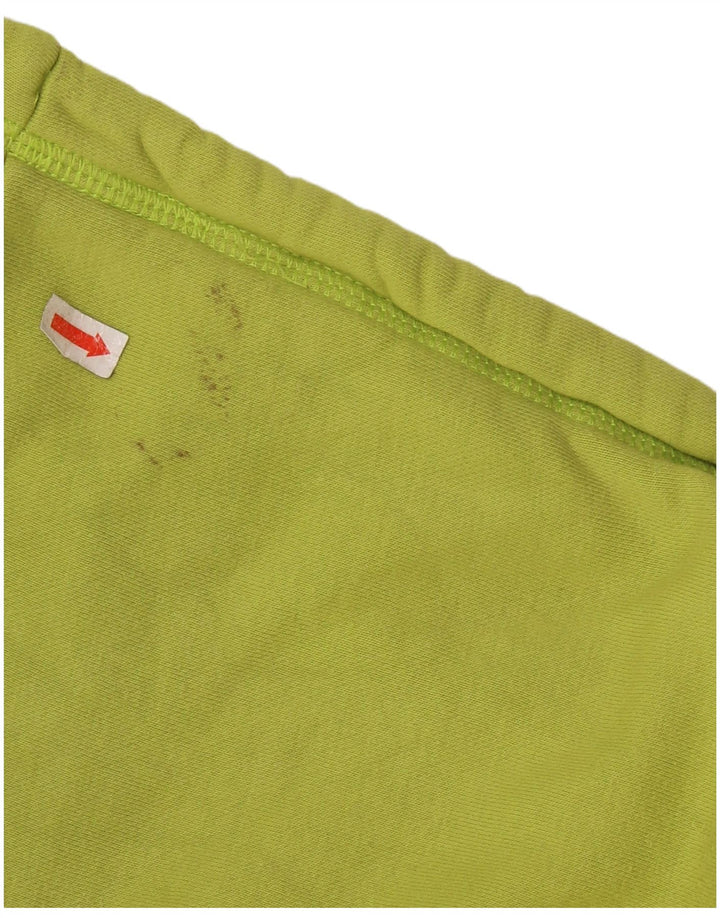 CHAMPION Womens Oversized Hoodie Jumper UK 10 Small Green Cotton