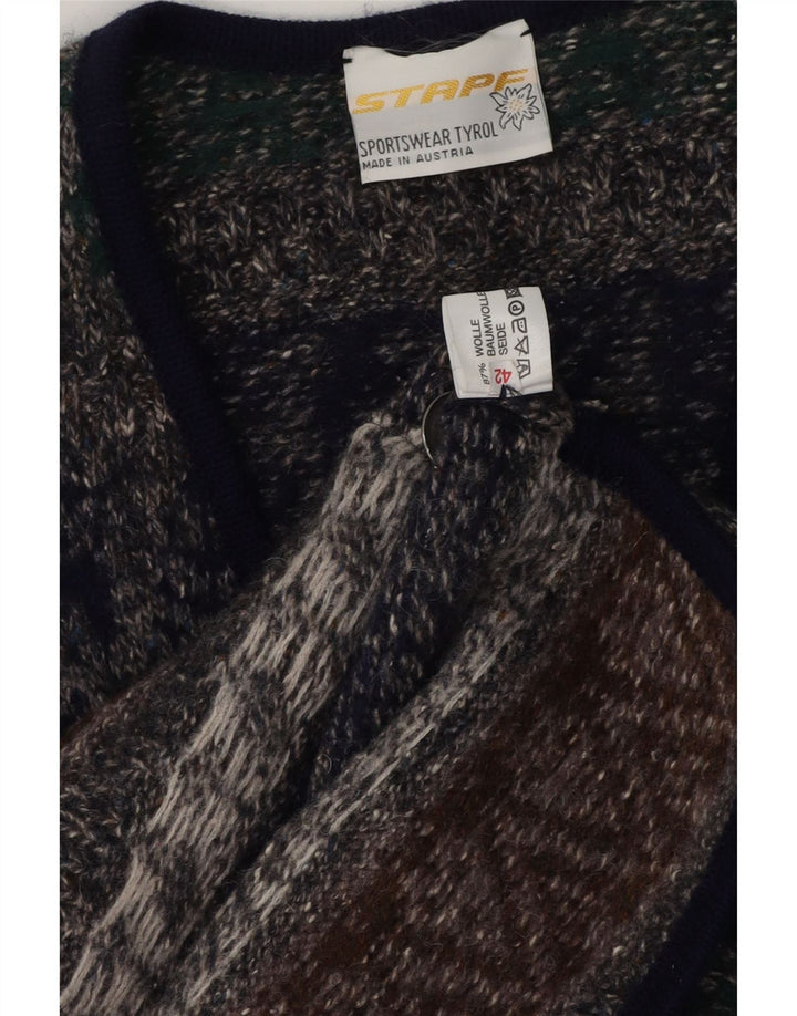 Stapf Womens Cardigan Sweater EU 42 Large Multicoloured Fair Isle