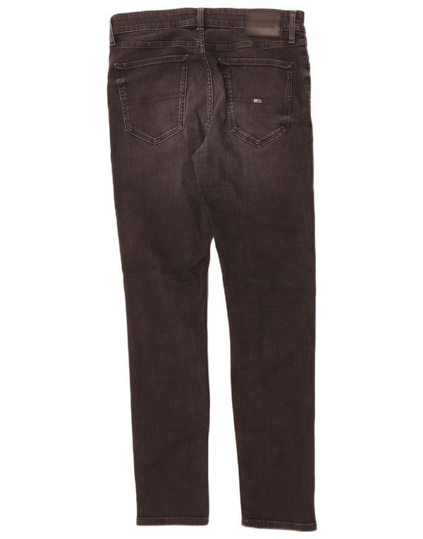 Tommy Hilfiger Mens Skinny Jeans W32 L32 Black Cotton