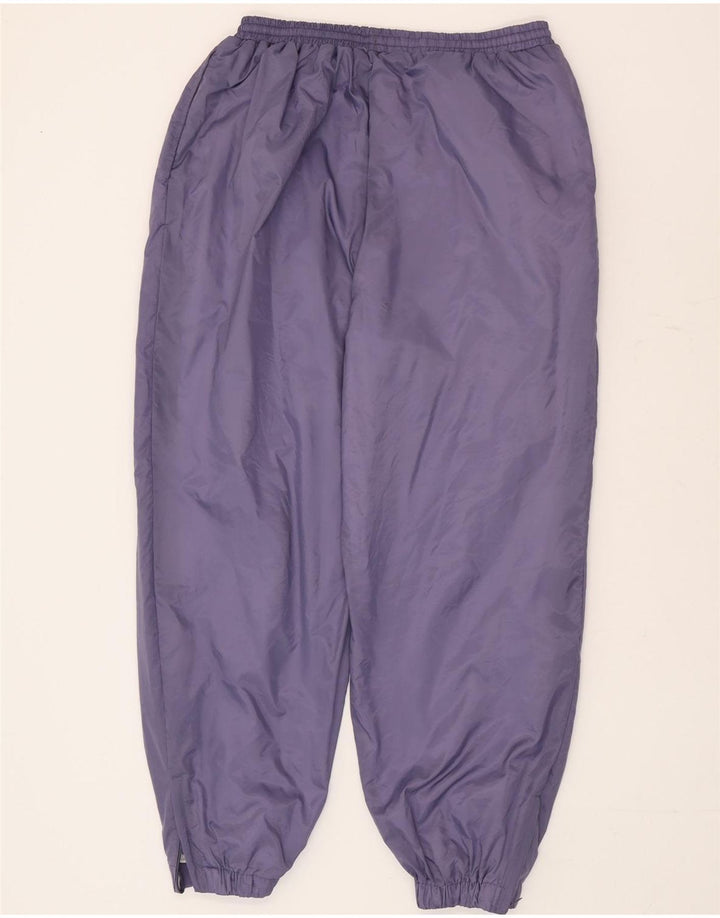 Clipper Mens Graphic Full Tracksuit Medium  Purple Colourblock Polyamide