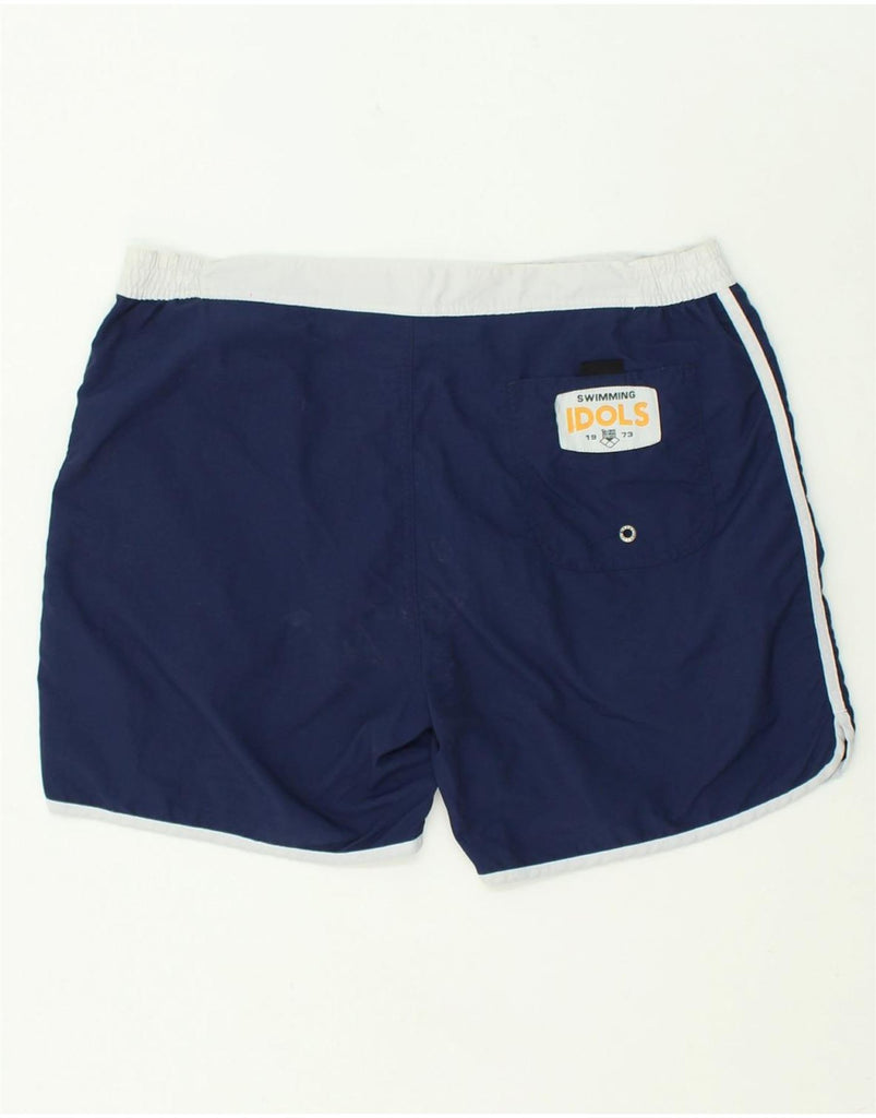 ARENA Mens Chino Shorts Large W34 Blue Nylon | Vintage Arena | Thrift | Second-Hand Arena | Used Clothing | Messina Hembry 