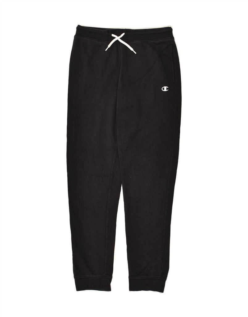 CHAMPION Boys Tracksuit Trousers Joggers 11-12 Years Large Black Cotton | Vintage Champion | Thrift | Second-Hand Champion | Used Clothing | Messina Hembry 