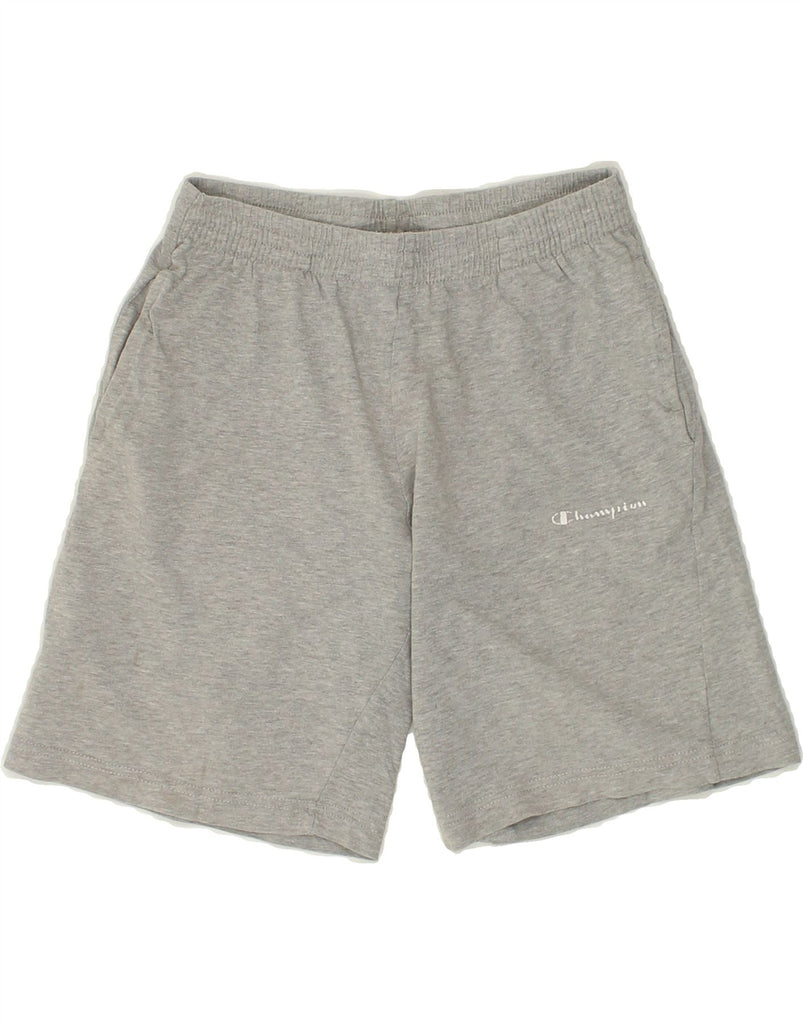 CHAMPION Boys Sport Shorts 9-10 Years Medium  Grey Cotton | Vintage Champion | Thrift | Second-Hand Champion | Used Clothing | Messina Hembry 