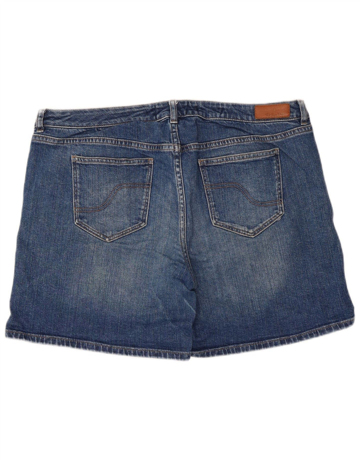 Fat Face Womens Denim Shorts UK 16 Large Blue Cotton