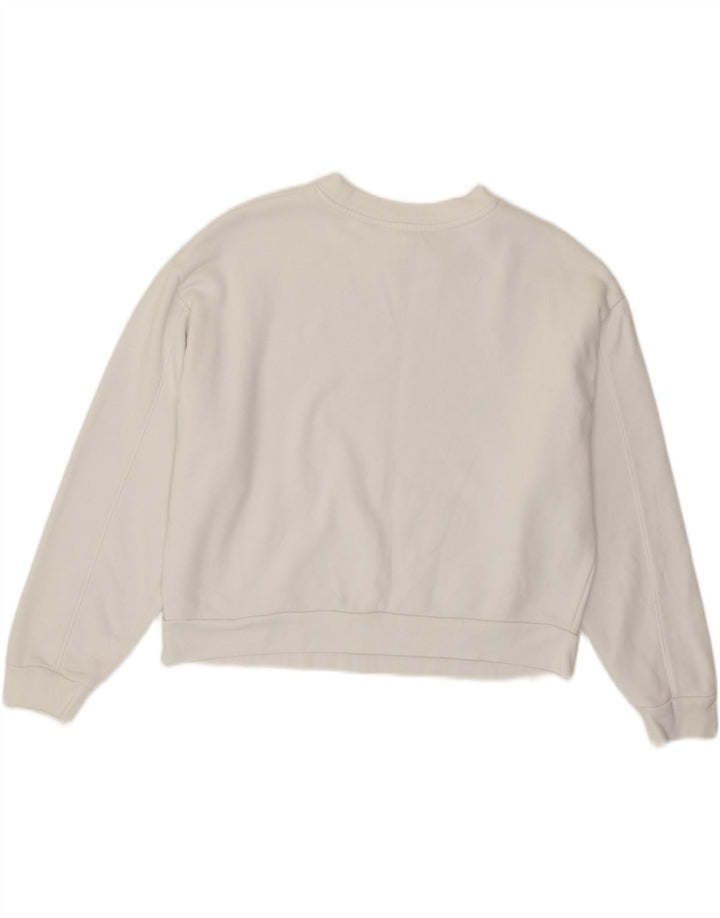 Levi's Womens Graphic Oversized Sweatshirt Jumper UK 6 XS White
