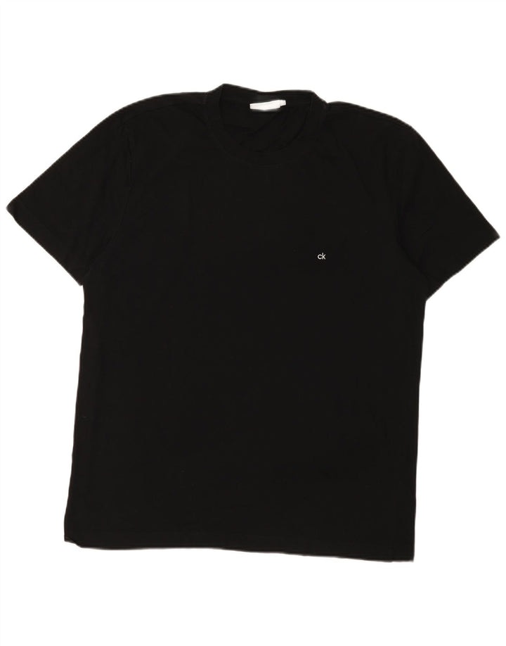 Calvin Klein Mens T-Shirt Top XL Black Cotton