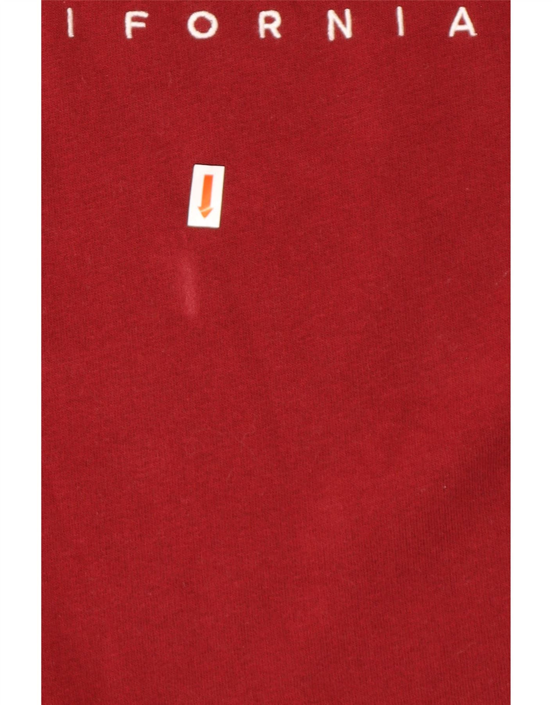 HOLLISTER Mens Graphic Sweatshirt Jumper Large Burgundy Cotton