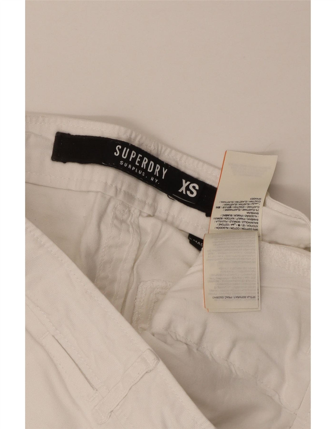 Superdry Womens Chino Shorts XS W30 White Cotton