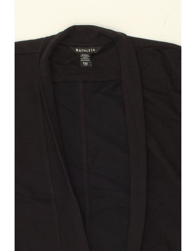 ATHLETA Womens Oversized Cardigan Top UK 2 2XS Black Cotton Vintage Athleta and Second-Hand Athleta from Messina Hembry 