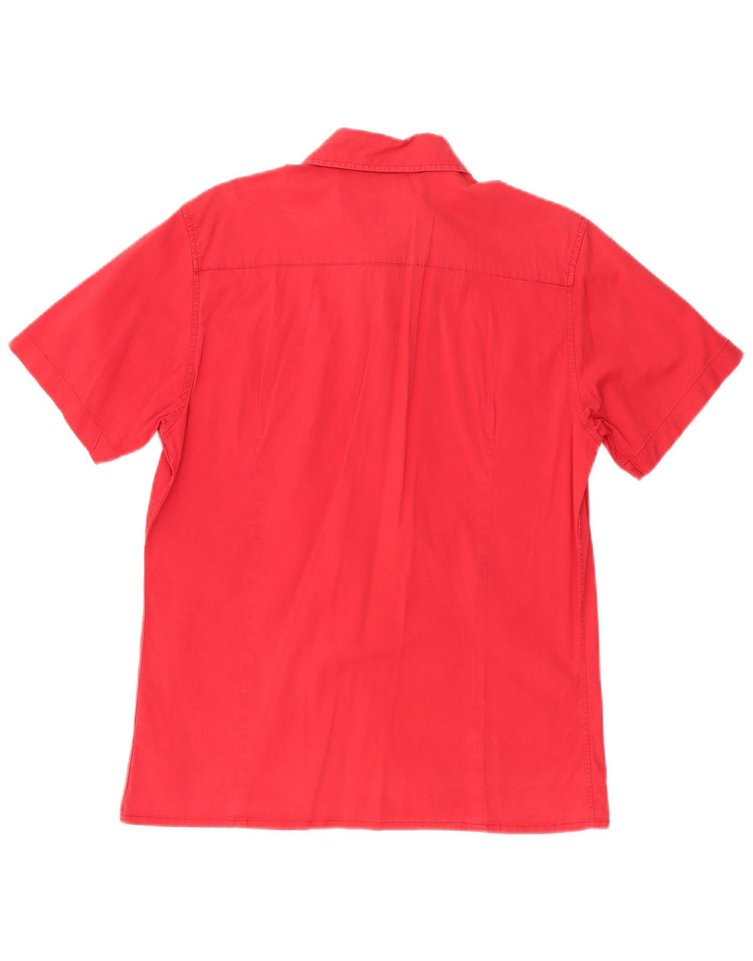 CALVIN KLEIN JEANS Mens Short Sleeve Shirt Large Red