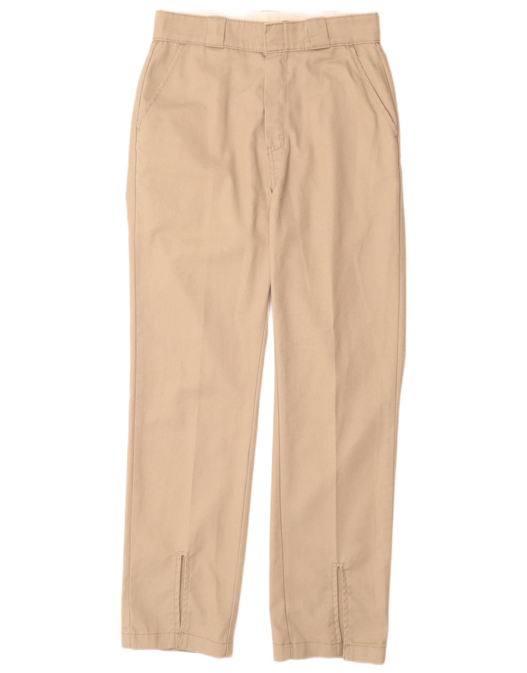 DICKIES Mens Straight Chino Trousers W28 L31 Beige Polyester