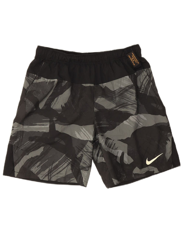 Nike Mens Dri Fit Sport Shorts Large  Black Camouflage Polyester
