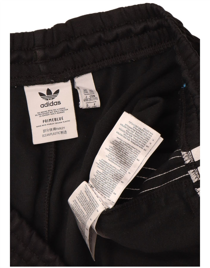 Adidas Mens Tracksuit Trousers Joggers 2XL  Black Polyester