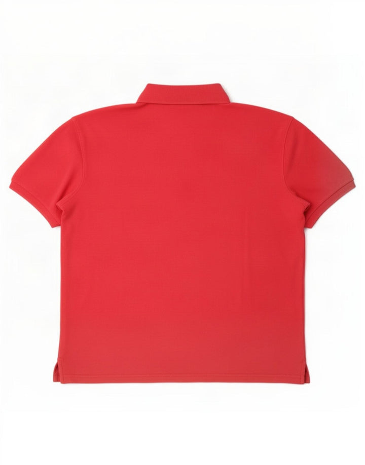 Fila Mens Polo Shirt Large Pink Cotton