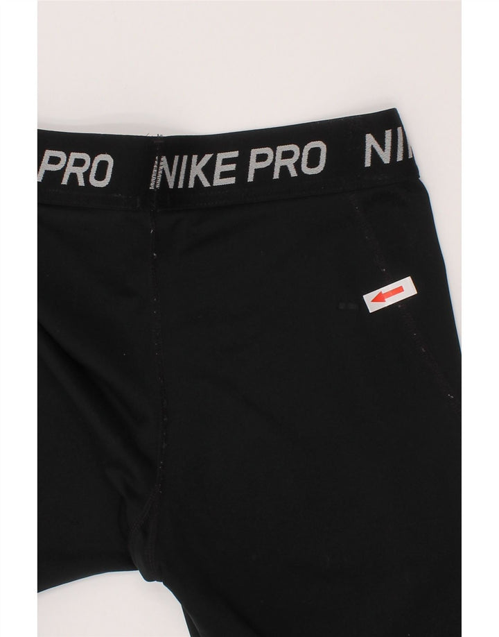 Nike Girls Graphic Leggings 13-14 Years Black Polyester