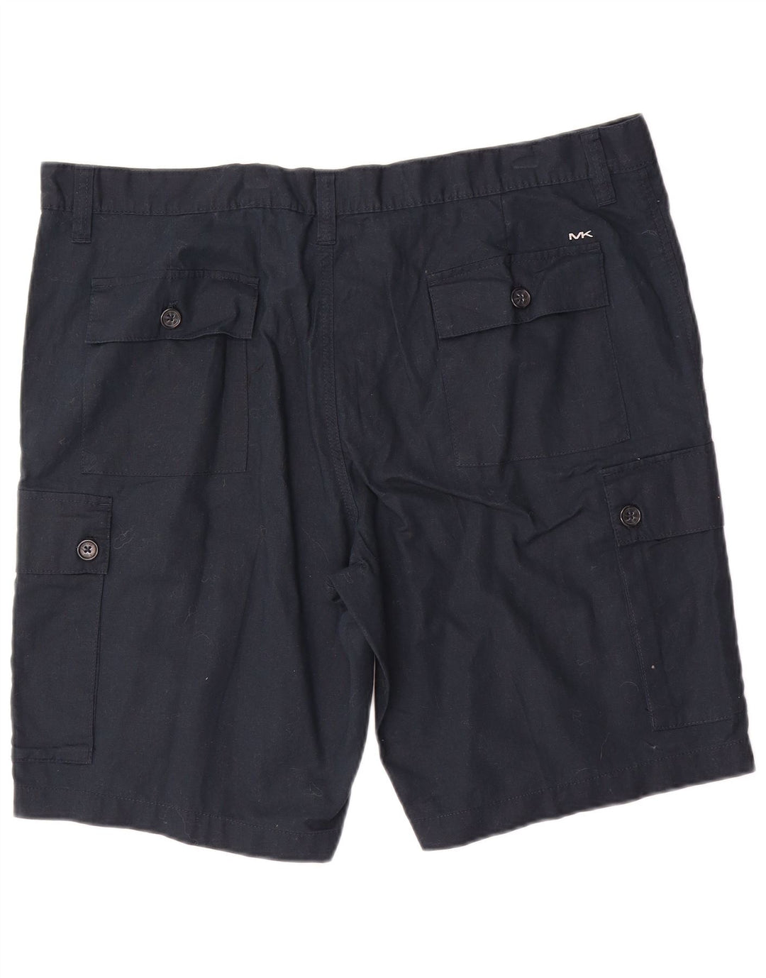Michael Kors Mens Cargo Shorts W40 XL Navy Blue Linen