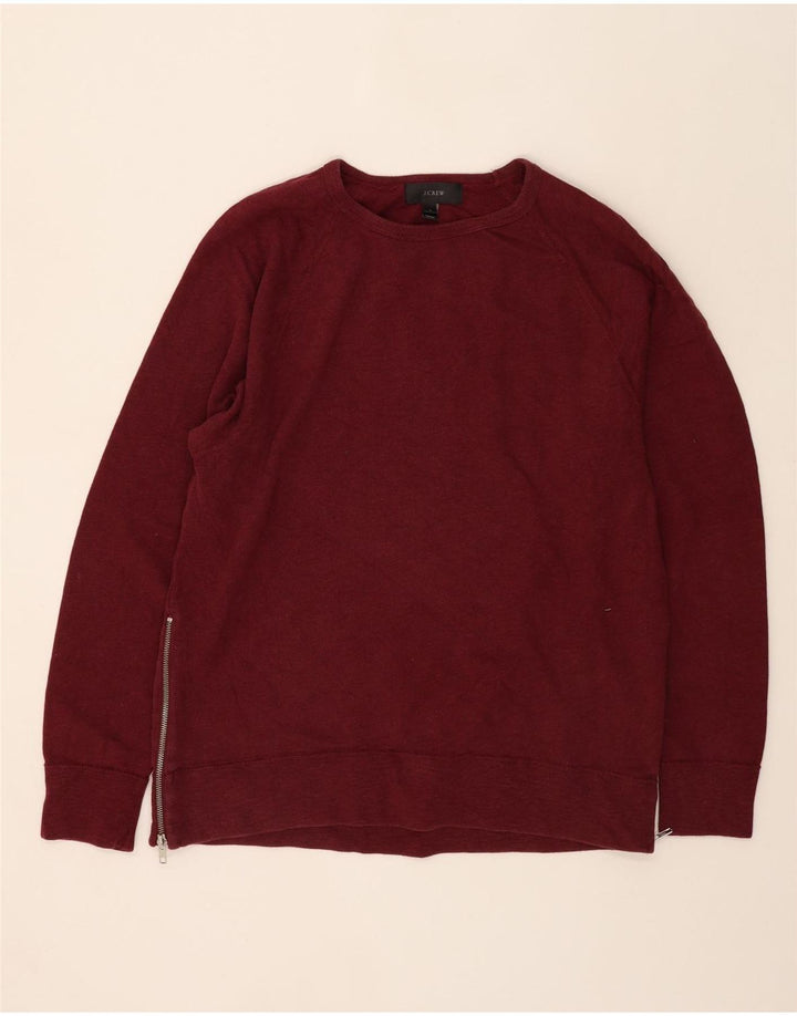 J. CREW Mens Sweatshirt Jumper Large Burgundy Cotton Vintage J. Crew and Second-Hand J. Crew from Messina Hembry 