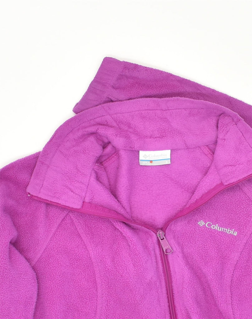 COLUMBIA Womens Fleece Jacket UK 10 Small Pink Polyester | Vintage Columbia | Thrift | Second-Hand Columbia | Used Clothing | Messina Hembry 