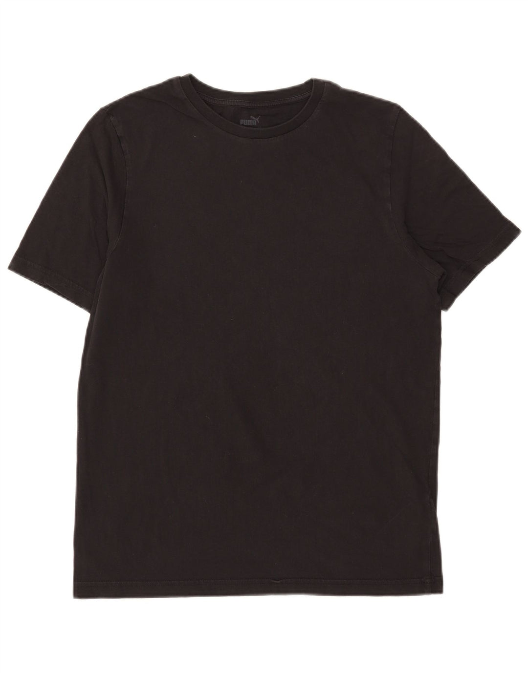 PUMA Mens T-Shirt Top Medium Black Cotton
