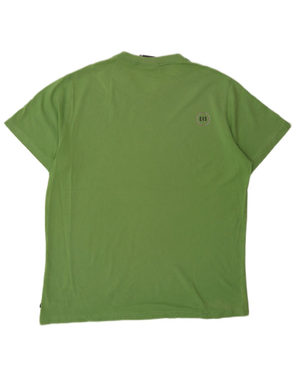 Animal Mens Graphic T-Shirt Top Large Green Cotton