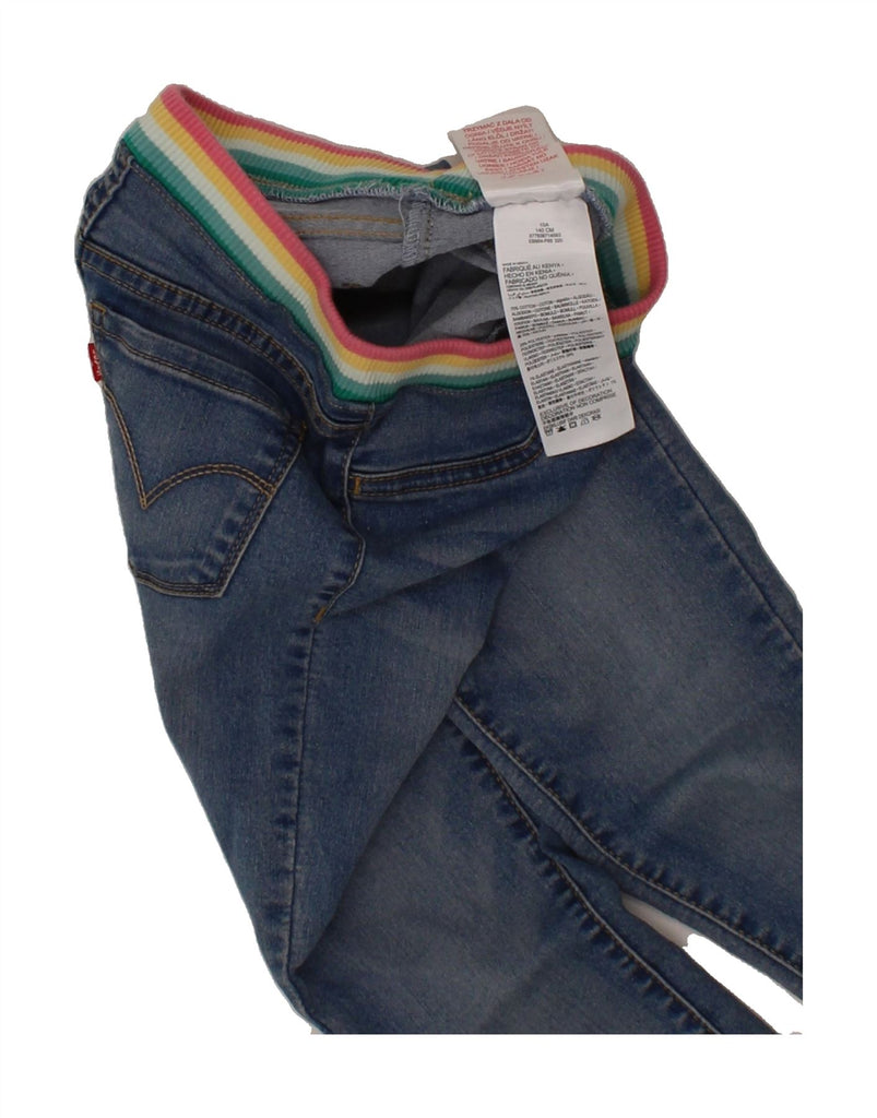 LEVI'S Girls Pull-On Jegging Stretch Jeans 9-10 Years W26 L24 Blue Cotton Vintage Levi's and Second-Hand Levi's from Messina Hembry 