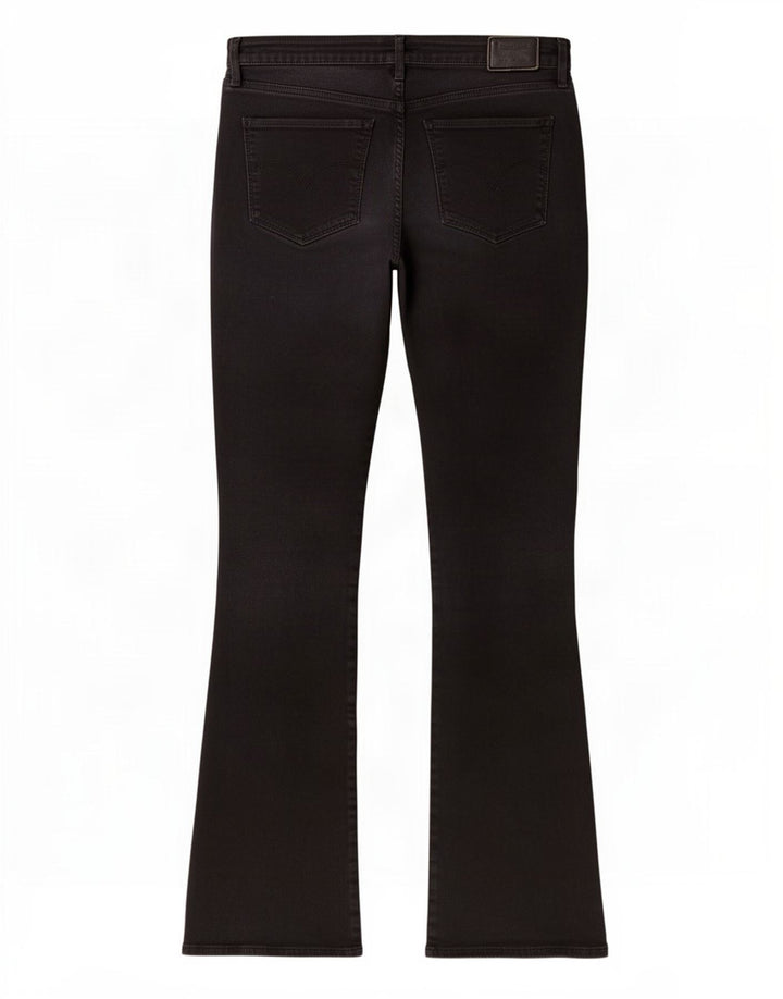 Levi's Womens 715 Bootcut Jeans W32 L30 Black Cotton