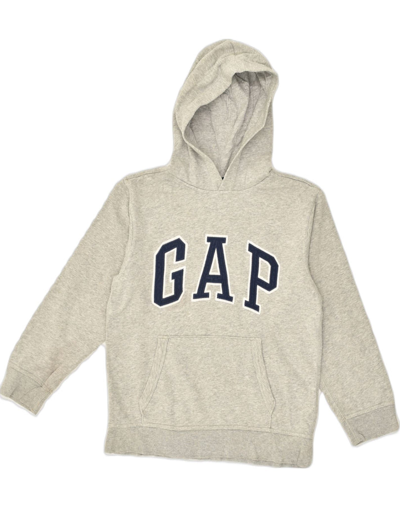 GAP Boys Graphic Hoodie Jumper 11-12 Years XL Grey Cotton | Vintage Gap | Thrift | Second-Hand Gap | Used Clothing | Messina Hembry 