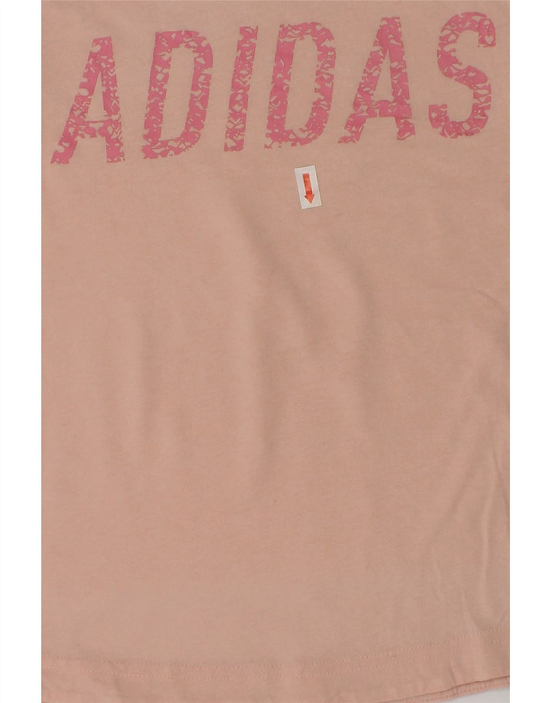 ADIDAS Girls Graphic T-Shirt Top 3-4 Years Beige | Vintage Adidas | Thrift | Second-Hand Adidas | Used Clothing | Messina Hembry 