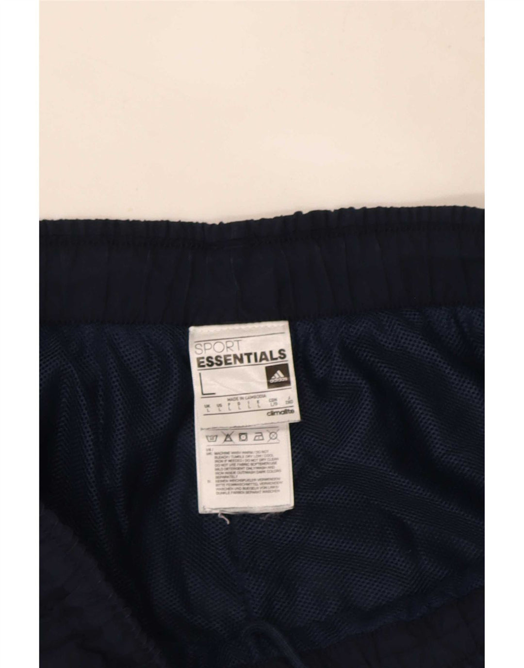 Adidas Mens Climalite Sport Shorts Large Navy Blue Polyester