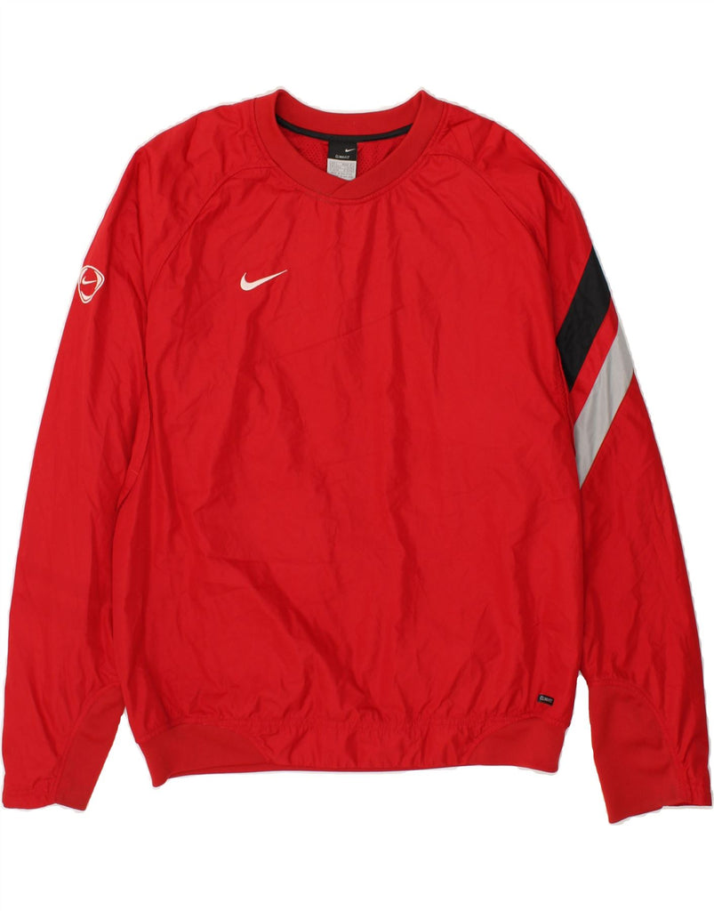 NIKE Mens Clima-fit Graphic Pullover Tracksuit Top UK 42/44 Large Red | Vintage Nike | Thrift | Second-Hand Nike | Used Clothing | Messina Hembry 