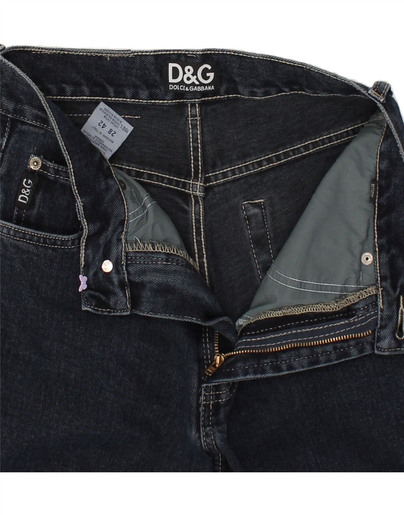 DOLCE & GABBANA Womens Slim Jeans W28 L30  Navy Blue Cotton | Vintage Dolce & Gabbana | Thrift | Second-Hand Dolce & Gabbana | Used Clothing | Messina Hembry 