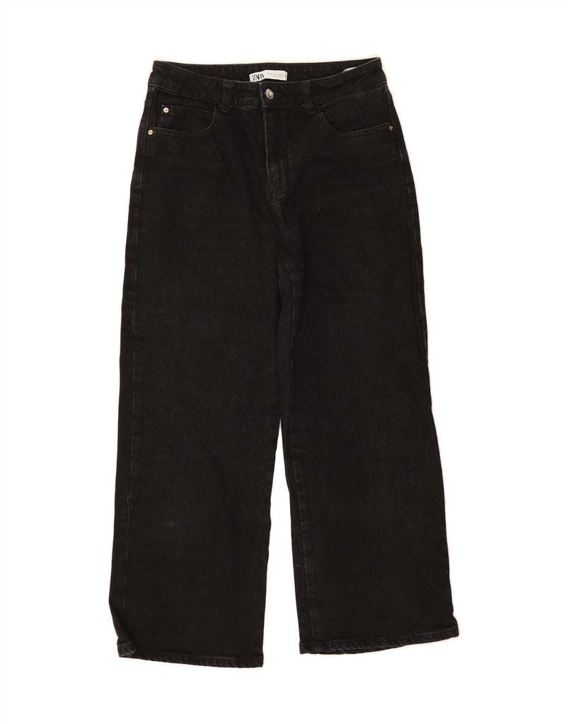 ZARA Womens Straight Jeans EU 40 Medium W30 L26 Black Cotton Vintage Zara and Second-Hand Zara from Messina Hembry 