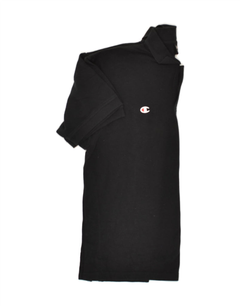 CHAMPION Mens Polo Shirt XL Black Cotton | Vintage Champion | Thrift | Second-Hand Champion | Used Clothing | Messina Hembry 