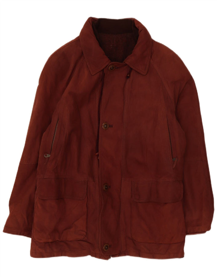 Vintage Mens Suede Jacket UK 42 XL Brown