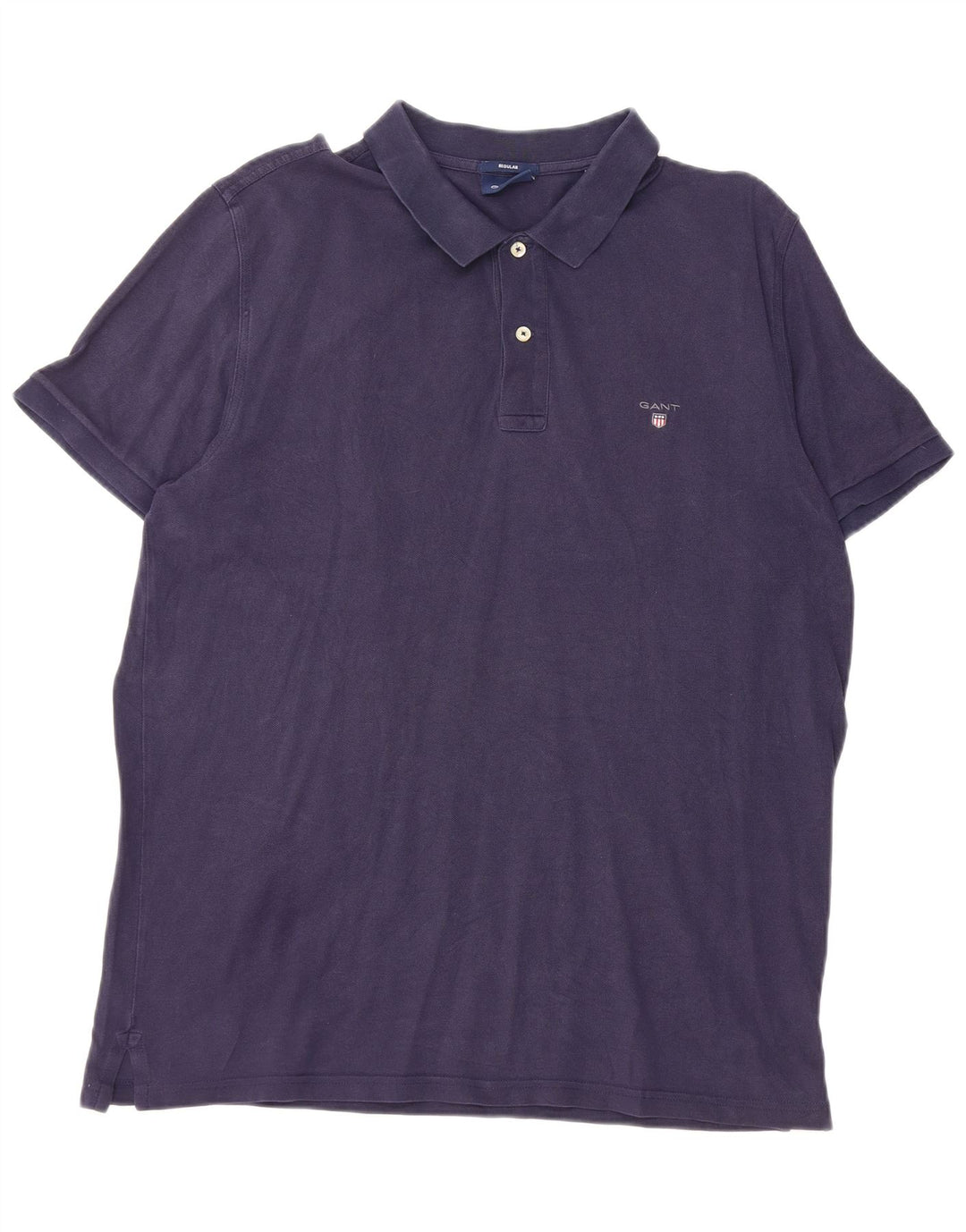 Gant Mens Regular Fit Polo Shirt 2XL Navy Blue Cotton
